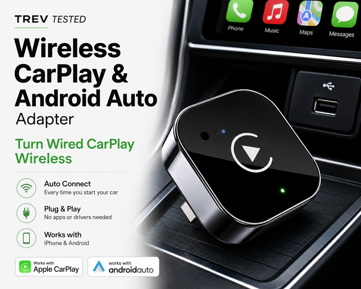 Wireless CarPlay & Android Auto Adapter | Auto Connect in 10 Seconds